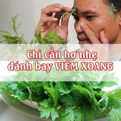 BÀI THUỐC KỲ LẠ CHỈ CẦN HƠ NHẸ SẠCH NGAY VIÊM XOANG