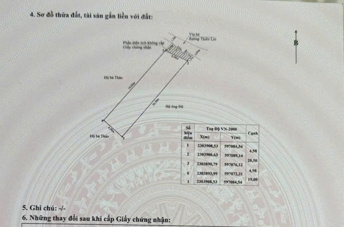 Bán đất mặt đường Thiên Lôi, Vĩnh Niệm, Lê Chân, Hải Phòng